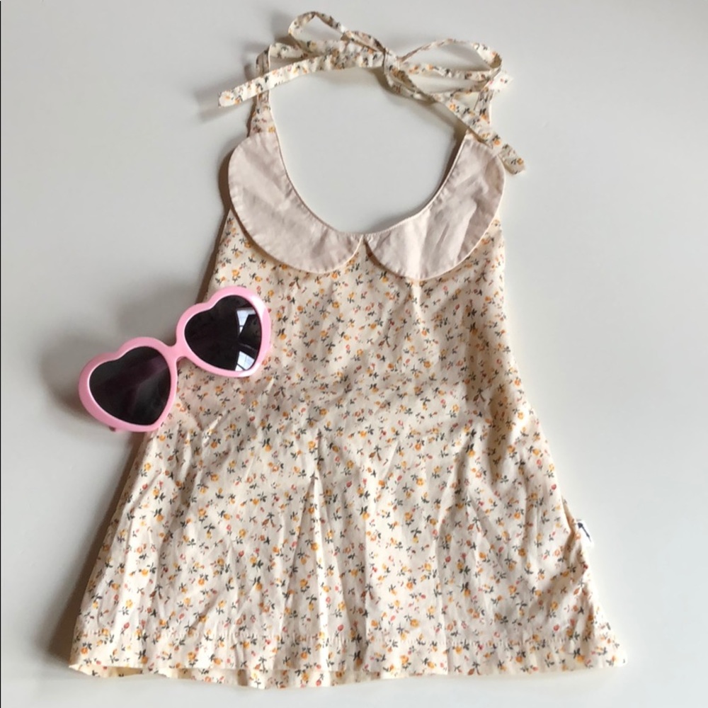 Lacey Lane | Ditsy Floral Collared Halter Top | 4